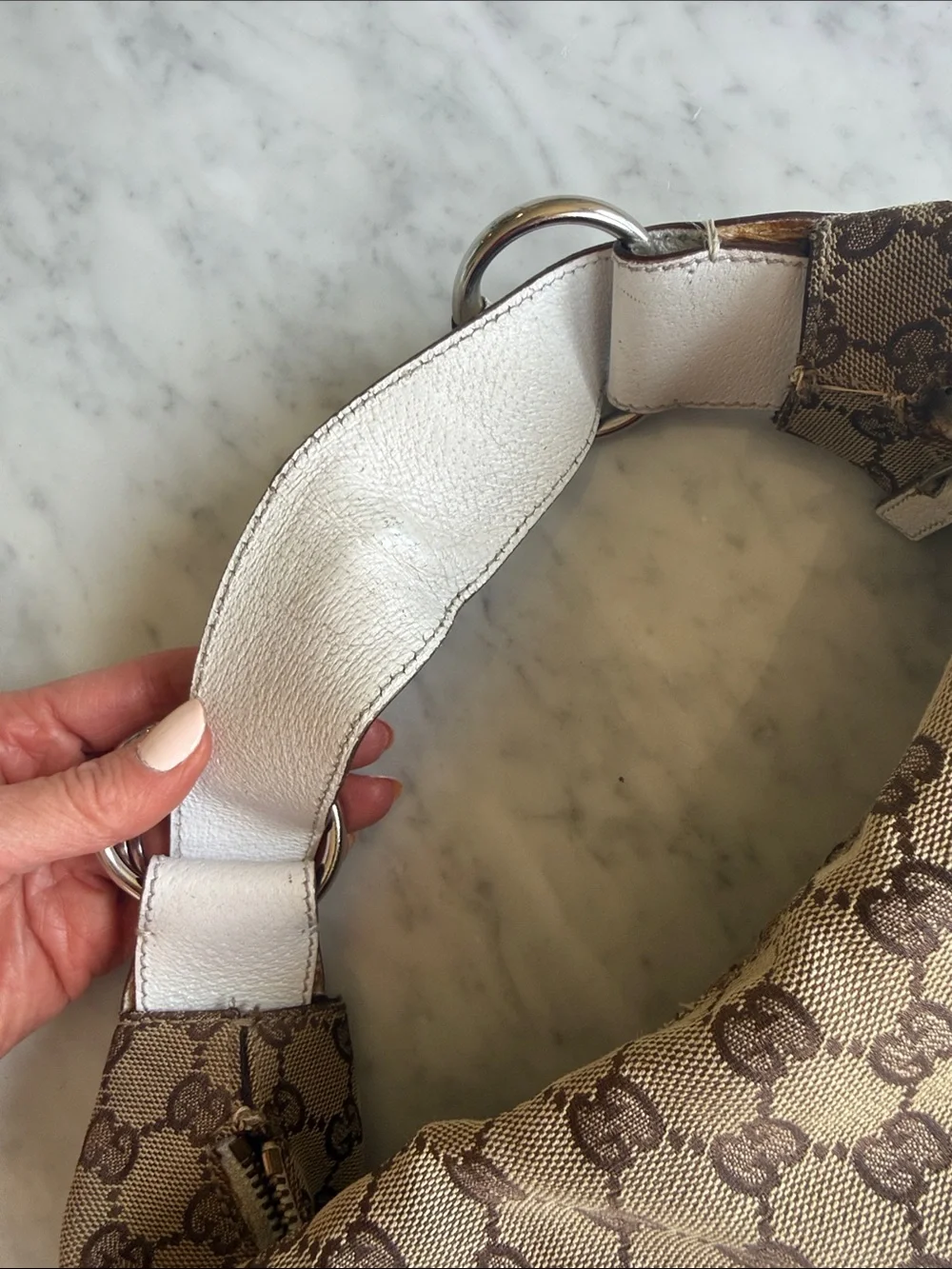 Gucci GG Canvas Horsebit Hobo Bag